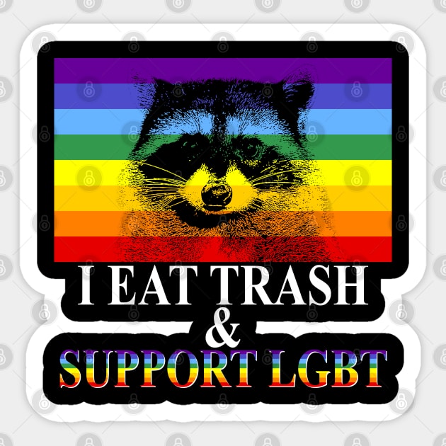 Raccoon LGBT Sticker by giovanniiiii